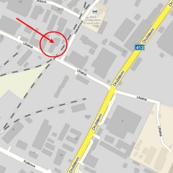 mapa - Uhelná ulice, Znojmo